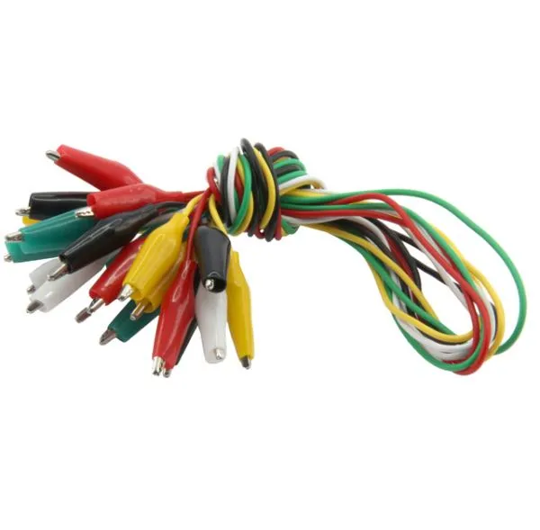 Prüfkabel mit Krokodilklemmen, 10er Set