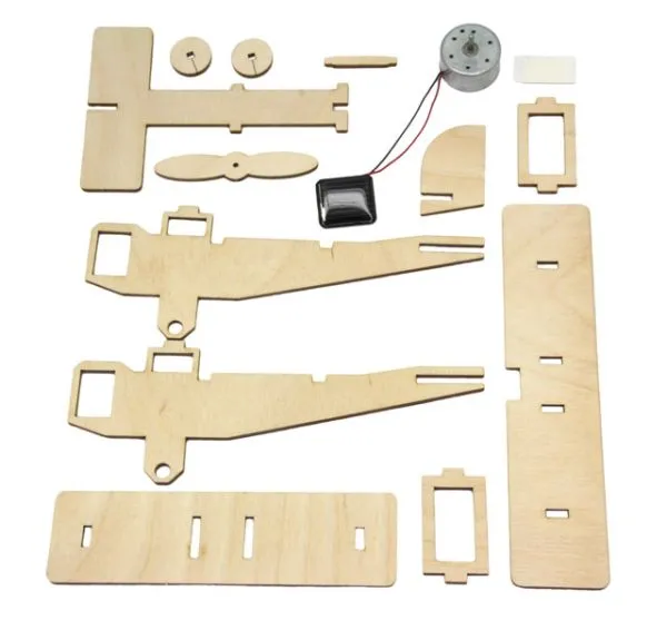 Solar-Doppeldecker-Bausatz „Flying Star“, 10er Set