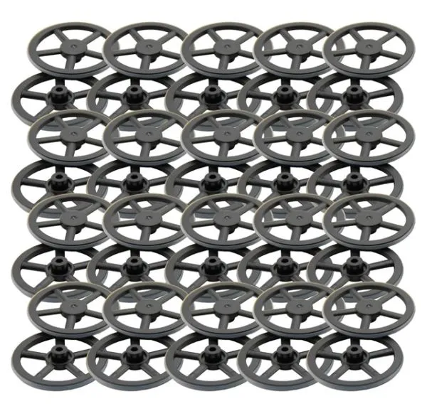 Lightweight wheel, 40 mm diameter, set of 40