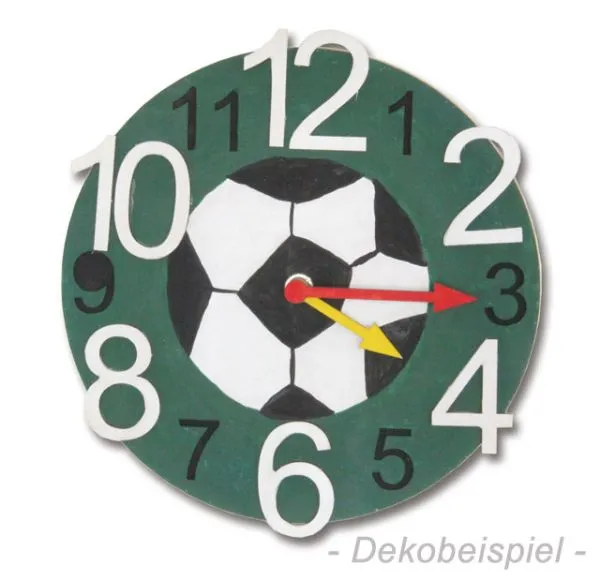 Holzbausatz Wanduhr mit Uhrwerk