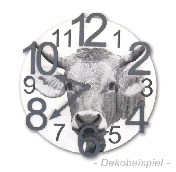 Holzbausatz Wanduhr mit Uhrwerk