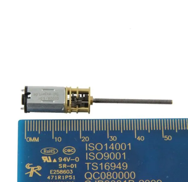 Mikro-Getriebe G100M, 1:100 mit M2 Gewindestange