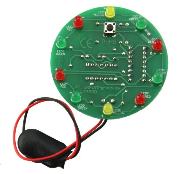 Lötbausatz Elektronisches Glücksrad