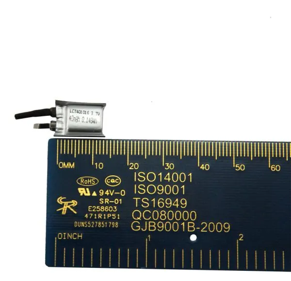 Lithium-polymer battery, 40 mAh