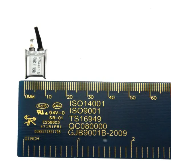 Lithium-polymer battery, 40 mAh