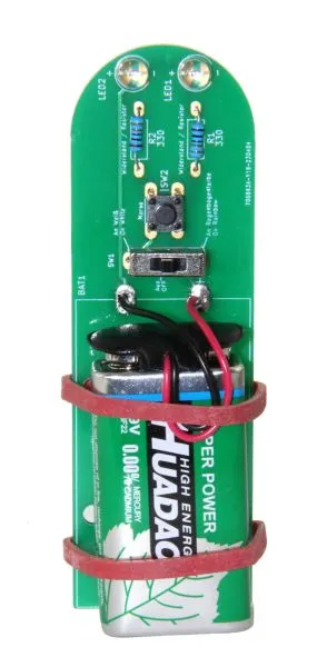 Lötbausatz Taschenlampe mit Morsefunktion und Disko-Licht, perfekt geeignet für Löt-Einsteiger