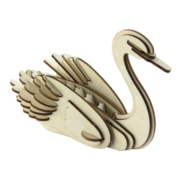 3D Holz Puzzle Schwan