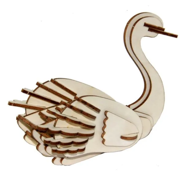 3D Holz Puzzle Schwan