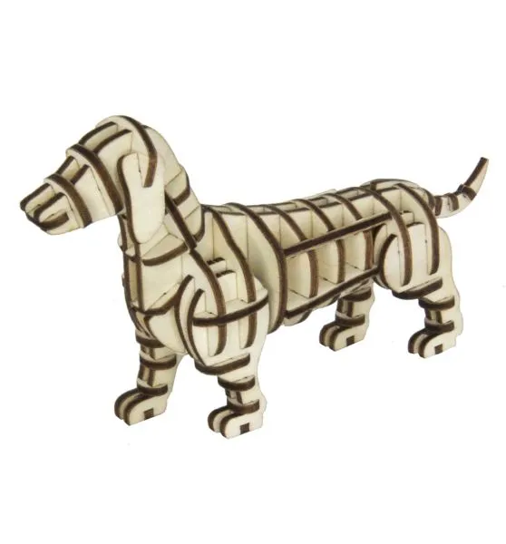 3D Holz Puzzle Hund