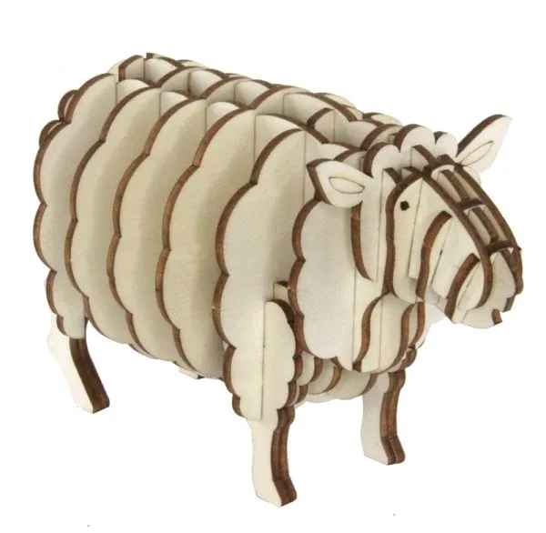 3D Holz Puzzle Schaf