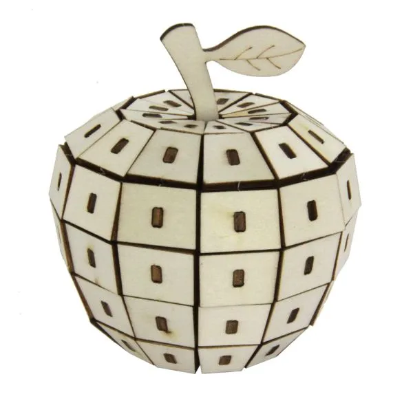 3D Holz Puzzle Apfel – Ein kreatives Bastelvergnügen