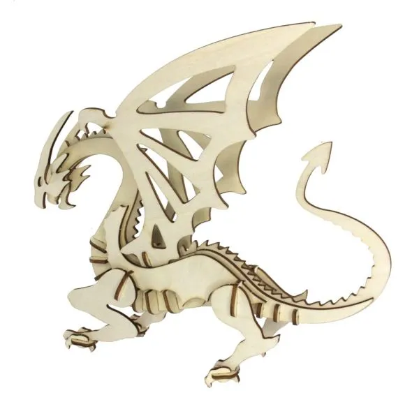 3D Holz Puzzle Drache