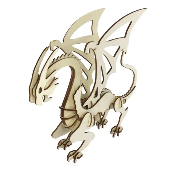 3D Holz Puzzle Drache