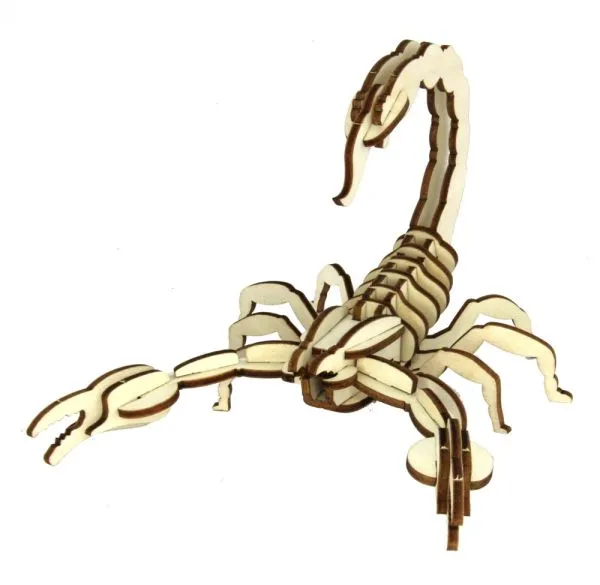 3D Holz Puzzle Skorpion