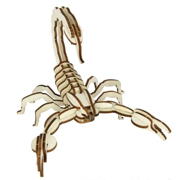 3D Holz Puzzle Skorpion