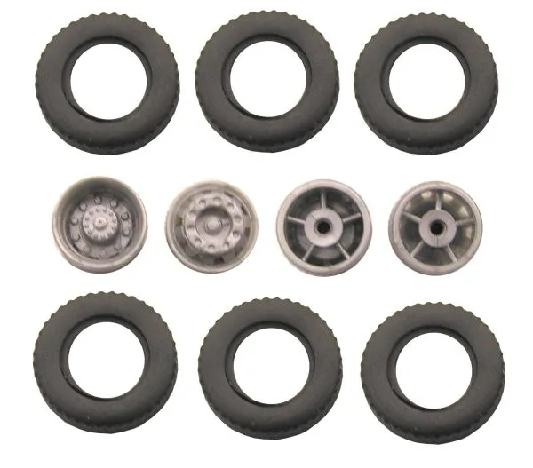 Komplettbereifung B10 für 1:87 LKW