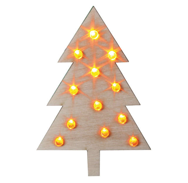Weihnachtsbaum mit Kerzen-LEDs, Lötbausatz
