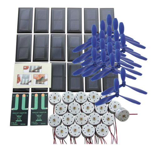 Solar Powered Set Basic Class I – Soldered connections with propeller