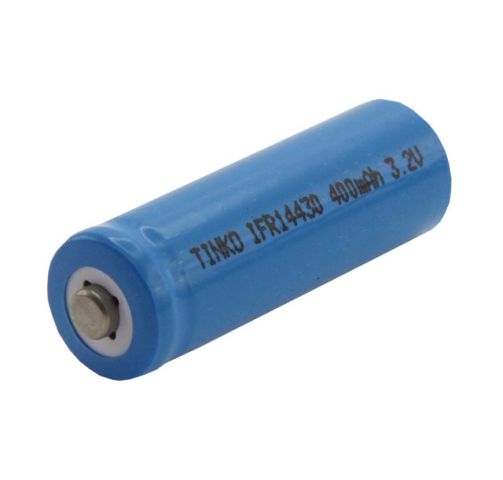 LiFEPO4 battery 400mAh, 3.2V, 14 x 43 mm
