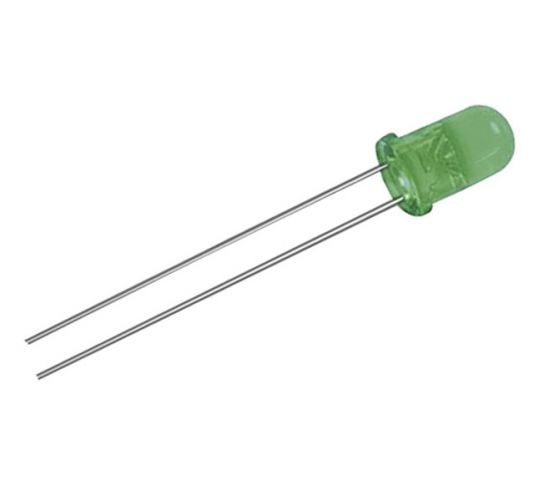 LED 5 mm, green, 100 pieces