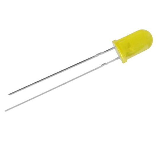 LED 5 mm, yellow, 100 pieces