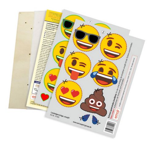 Fretwork template emoji®, Smileys