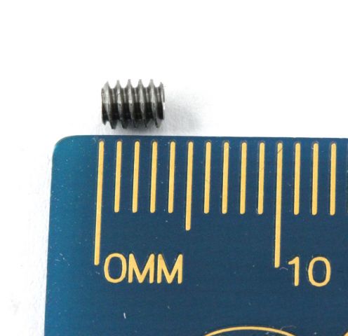 Vis sans fin en acier, module M0,2, alésage intérieur 1 mm