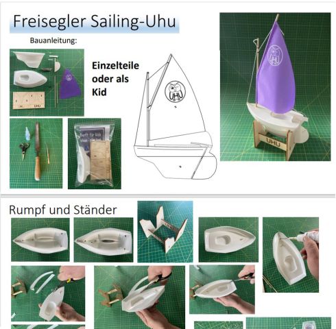 Anleitung Bauteilesatz Freisegler Sailing Uhu