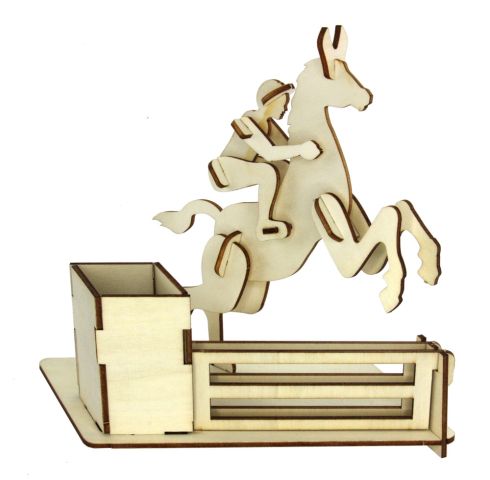 3D houten puzzel showspringer