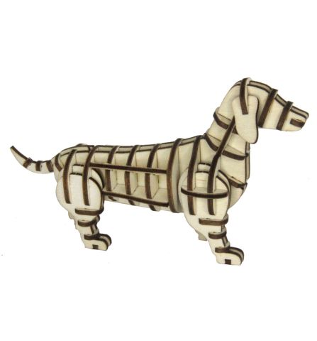 3D houten puzzel hond