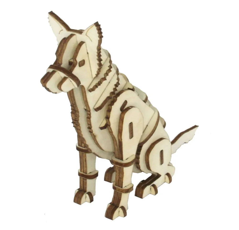 3D Holz Bausatz Schäferhund