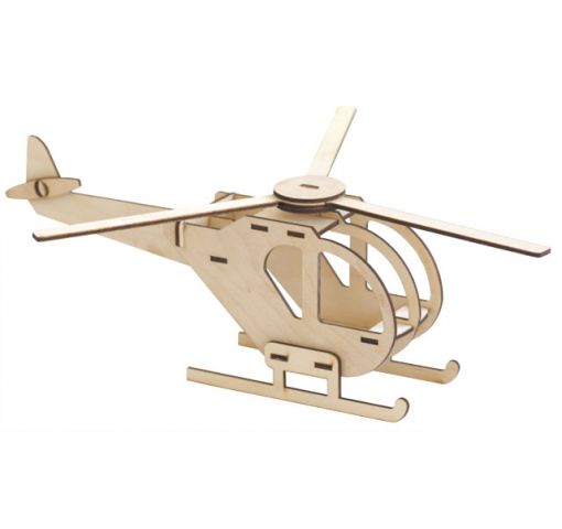 Houten helicopter