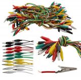 Test cable with crocodile clips, set of 100