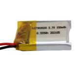 Lithium polymeer batterij, 150 mAH, 3,7 V