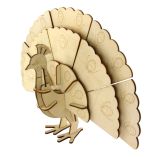 3D wooden puzzle peacock
