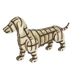 3D houten puzzel hond