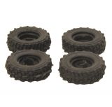 Full rubber tyres for terrain use for 1:87